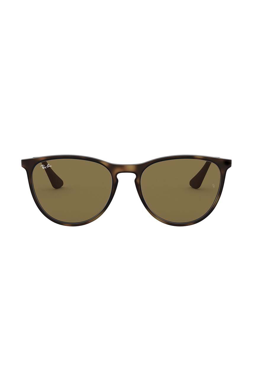 Ray-Ban okulary przeciwsłoneczne dziecięce Junior Erika kolor brązowy 0RJ9060S