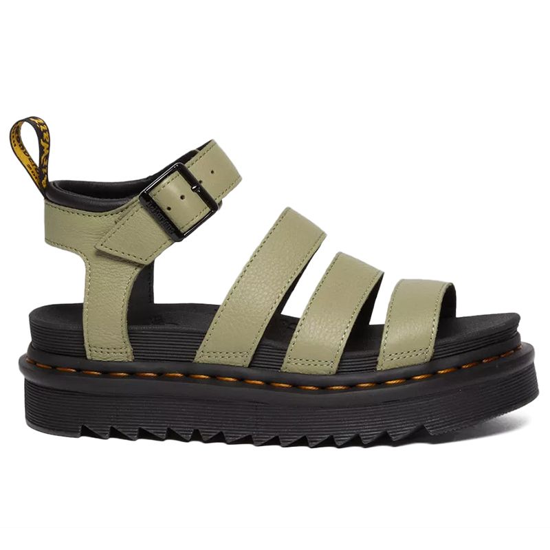 Sandały Dr Martens Blaire Pisa Leather Strap Platform 30706358 - zielone