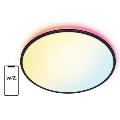 WiZ lampa sufitowa LED Rune, czarna