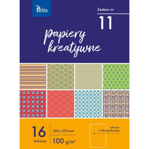 Zeszyt papierów kreatywnych A4 16k 100g KB030-11 TETIS