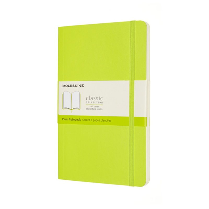 Moleskine Notes Classic w miękkiej oprawie L limonkowy gładki 240 stron MOQP618C2