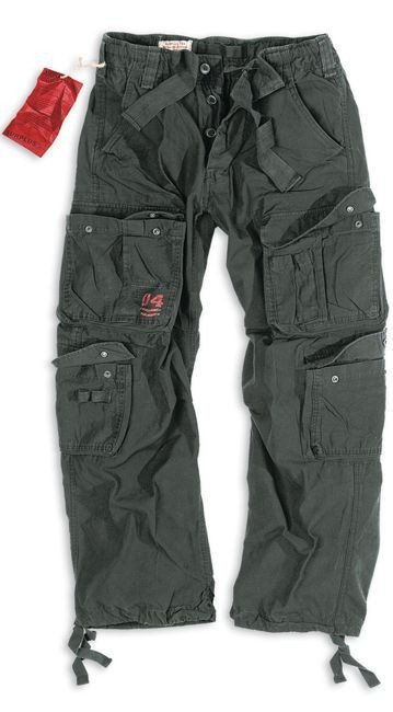 Surplus Spodnie Airborne Vintage Czarne - L