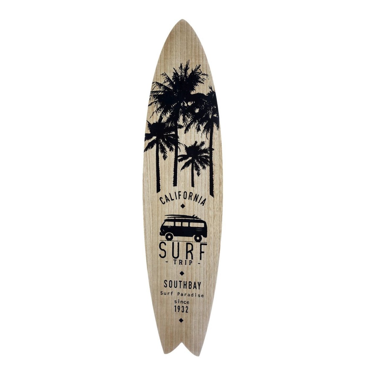 Atmosphera Ozdoba ścienna Surf Board czarna DD.14140