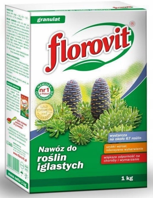 Florovit Nawóz granulowany do roślin iglastych karton 1 kg