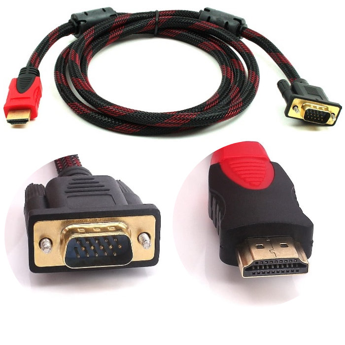 Adapter Kabel Przewód Hdmi-Vga D-Sub Przejściówka