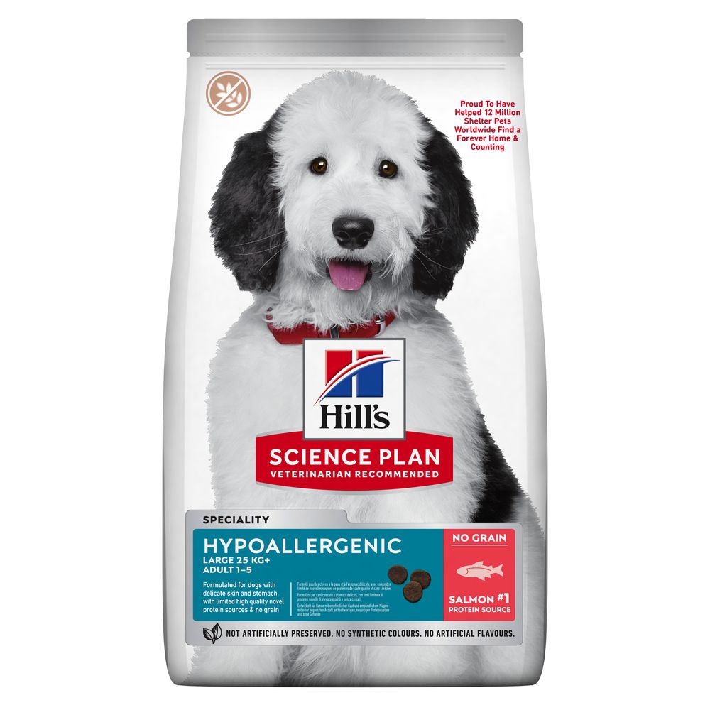 Hill's Science Plan Adult Hypoallergenic Large Breed, łosoś - 2 x 14 kg
