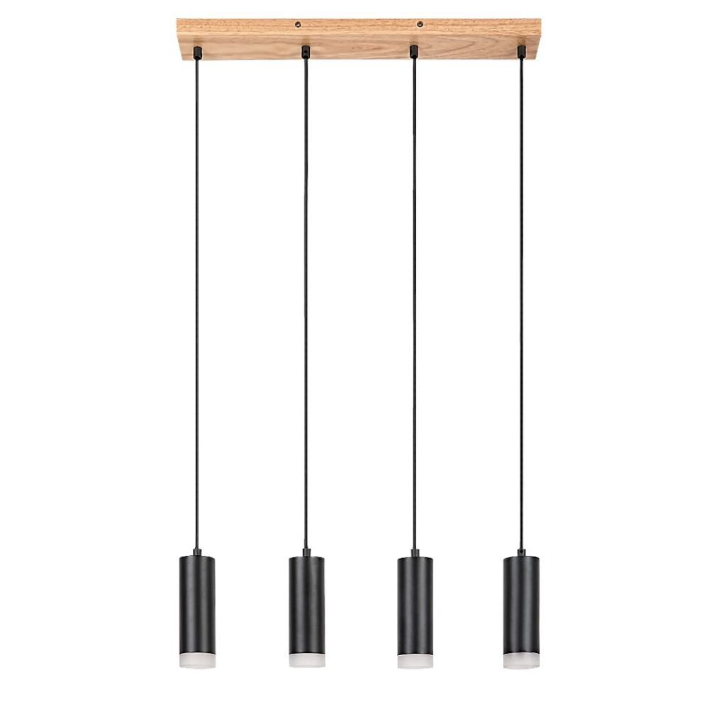 Rabalux 72124 - Żyrandol na lince TORAS 4xGU10/5W/230V dąb