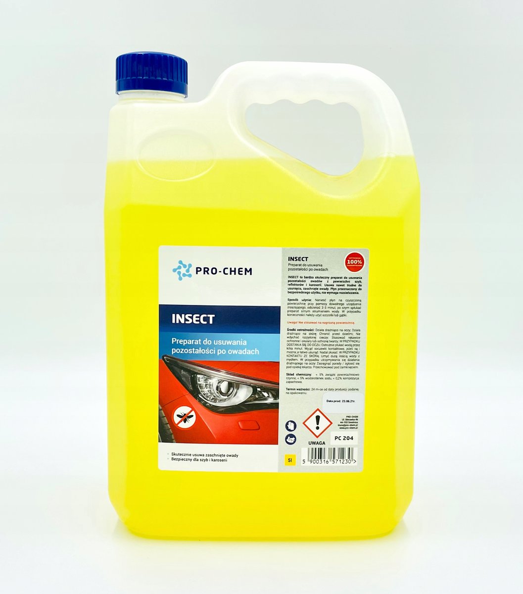 Preparat do usuwania pozostałości po owadach PRO-CHEM INSECT 5 l PC204