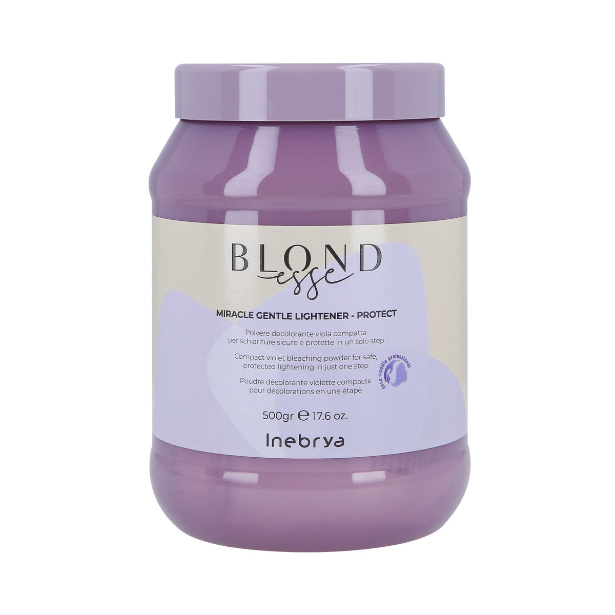 Inebrya, Blondesse Miracle Gentle Lightener, Fioletowy Proszek Rozjaśniający, 500g