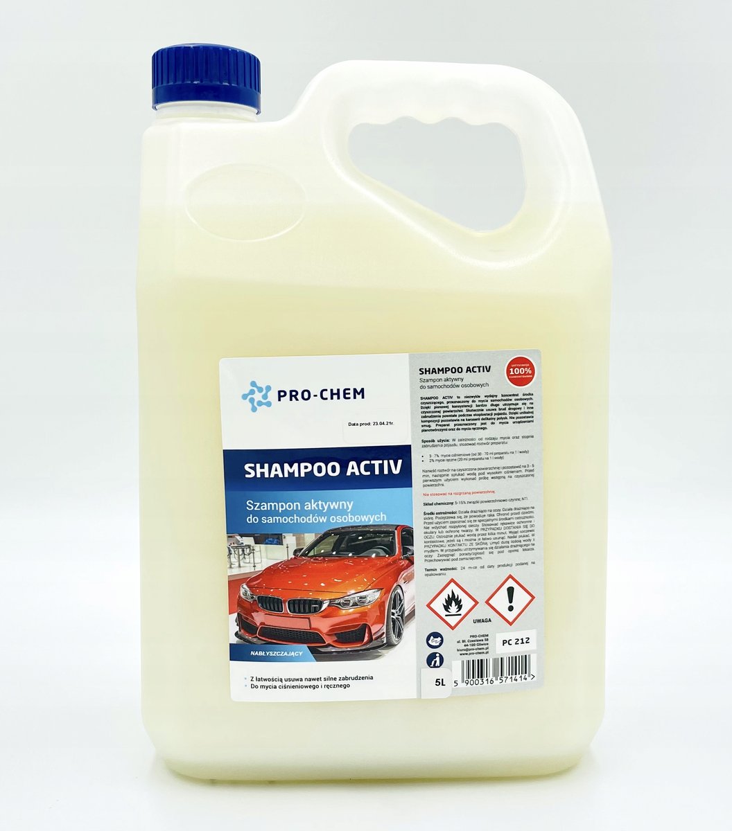 Aktywny szampon samochodowy PRO-CHEM SHAMPOO ACTIV 5 l PC212
