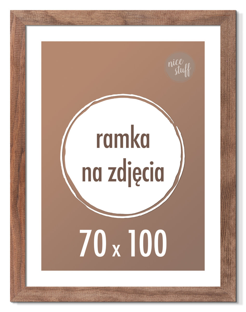 RAMKA NA ZDJĘCIA 70x100 cm B1 ramki drewniane wenge