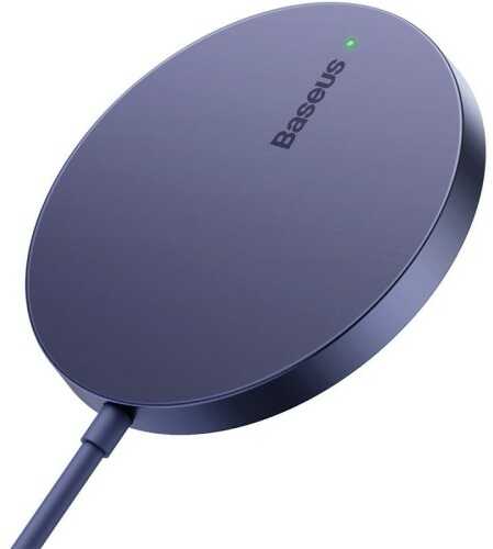 Baseus Ładowarka indukcyjna, magnetyczna Mini3 Qi, MagSafe Wireless Charger 15W, fioletowa