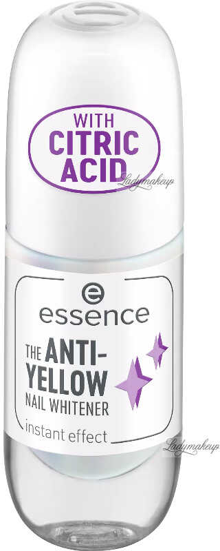 Essence - THE ANTI-YELLOW NAIL WHITENER - Wybielający lakier optycznie rozjaśniający paznokcie - 8 ml