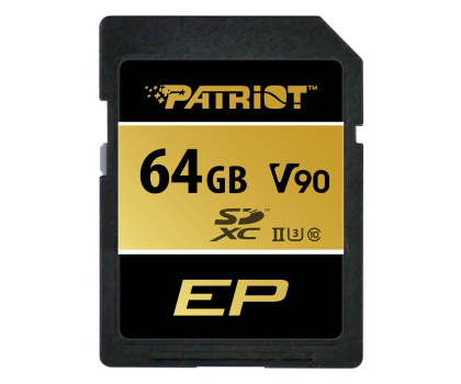 Patriot 64GB EP SDXC V90 UHS-II U3 300MB/s