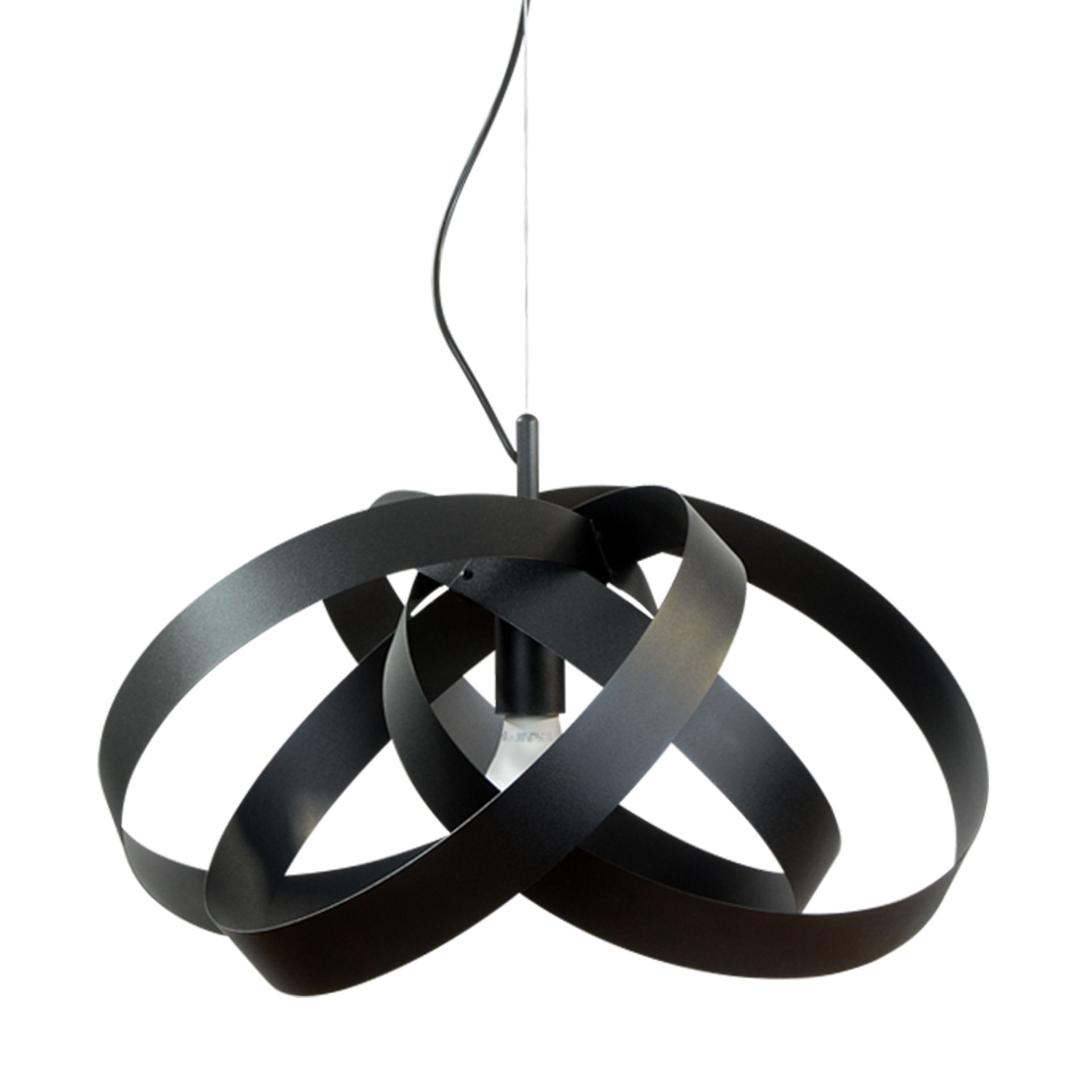 1143 Lampa wisząca FLORES czarna