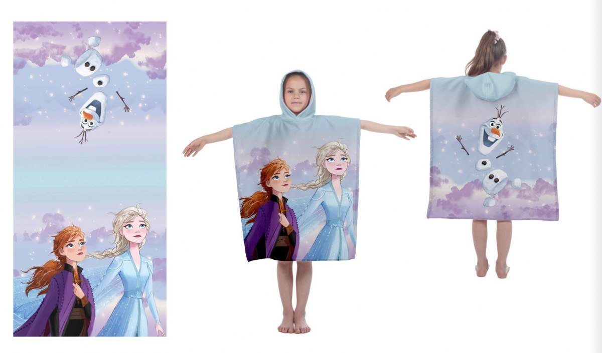 Ręcznik Poncho Kraina Lodu 55X110 Frozen Ponczo