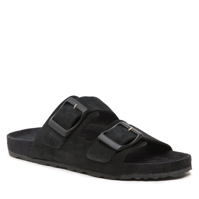 Klapki Manebi Suede Traveler Nordic Sandals K 1.0 RT Black