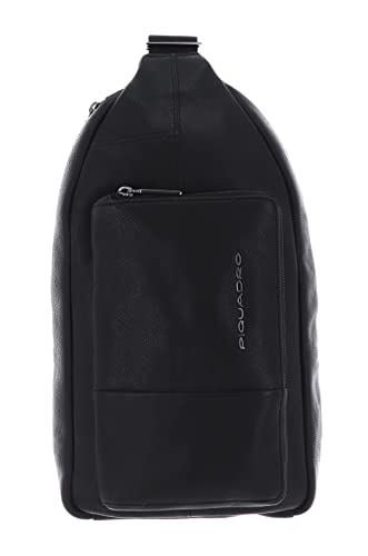 CA5880W116, skórzana torba na ramię dla mężczyzn, czarny