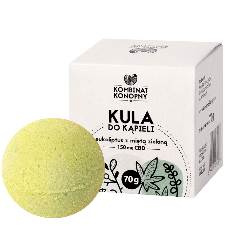 Kula do kąpieli z CBD eukaliptus z miętą zieloną - 70 g