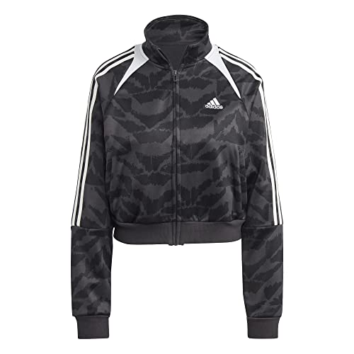 adidas Damski Track Top W Tiro Tt Lif, Carbon/Black/White/White, IC6649, L