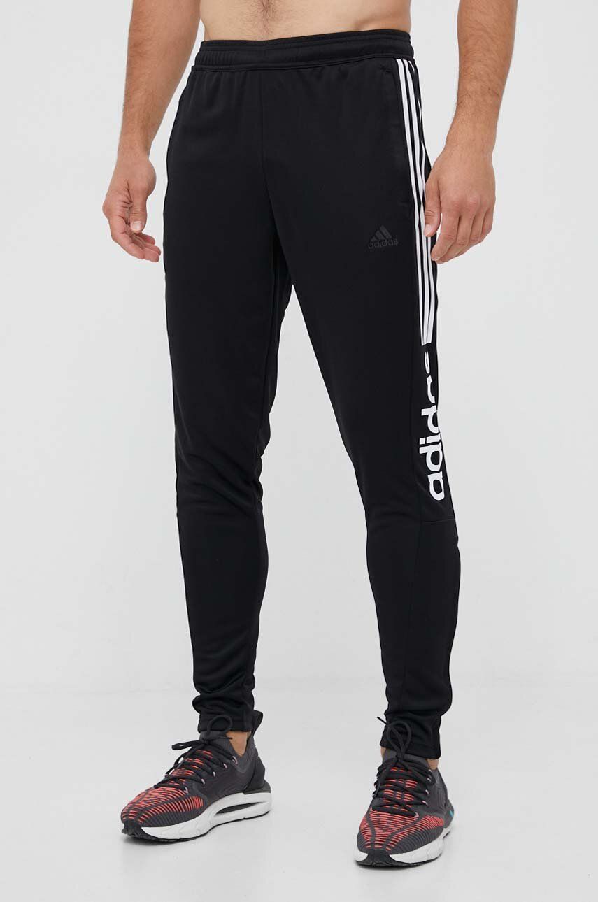 adidas spodnie dresowe kolor czarny z nadrukiem