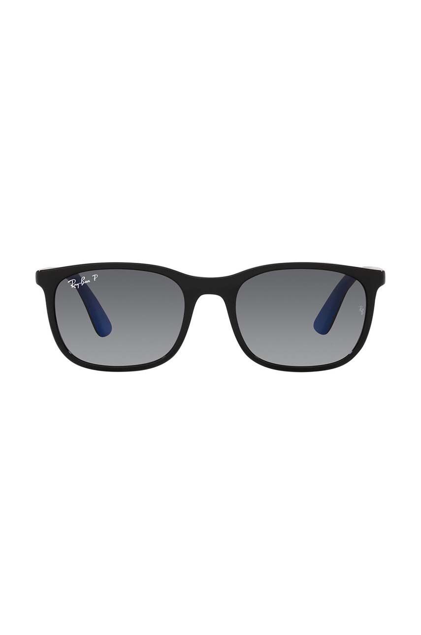 Ray-Ban okulary przeciwsłoneczne dziecięce Junior kolor granatowy 0RJ9076S-Polarized