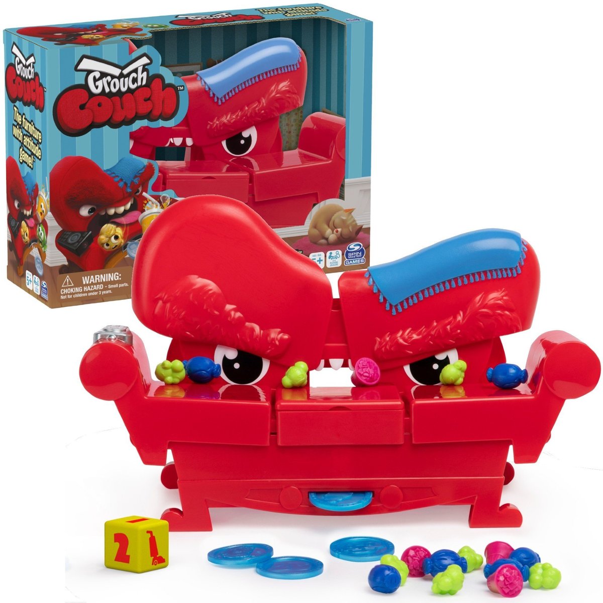 Spin Master Gra Szalona Sofa Grouch Couch