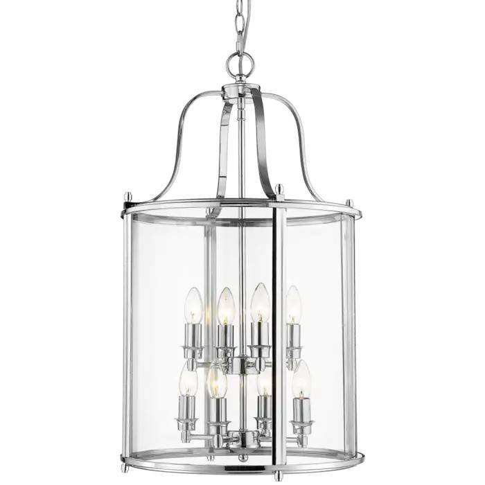 EVO LAMPA wisząca EVO P08434CH modernistyczna OPRAWA zwis klatka chrom przezroczysta EVO P08434CH