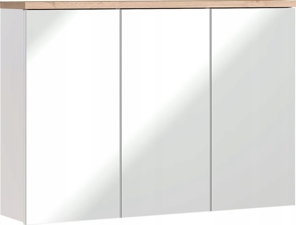 Szafka łazienkowa BALI WHITE 845 z lustrem 100 cm