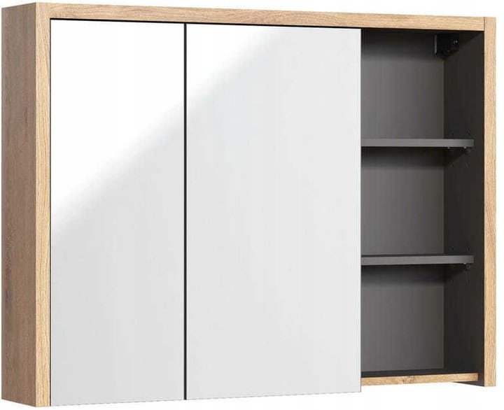 Comad DEVON 846 Szafka z lustrem 100 2D Dąb Shetland Grafit DEVON 846