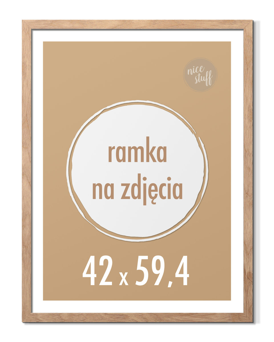 Ramka na zdjęcia 42x59,4 cm A2 Ramki 59,4x42 foto brązowa