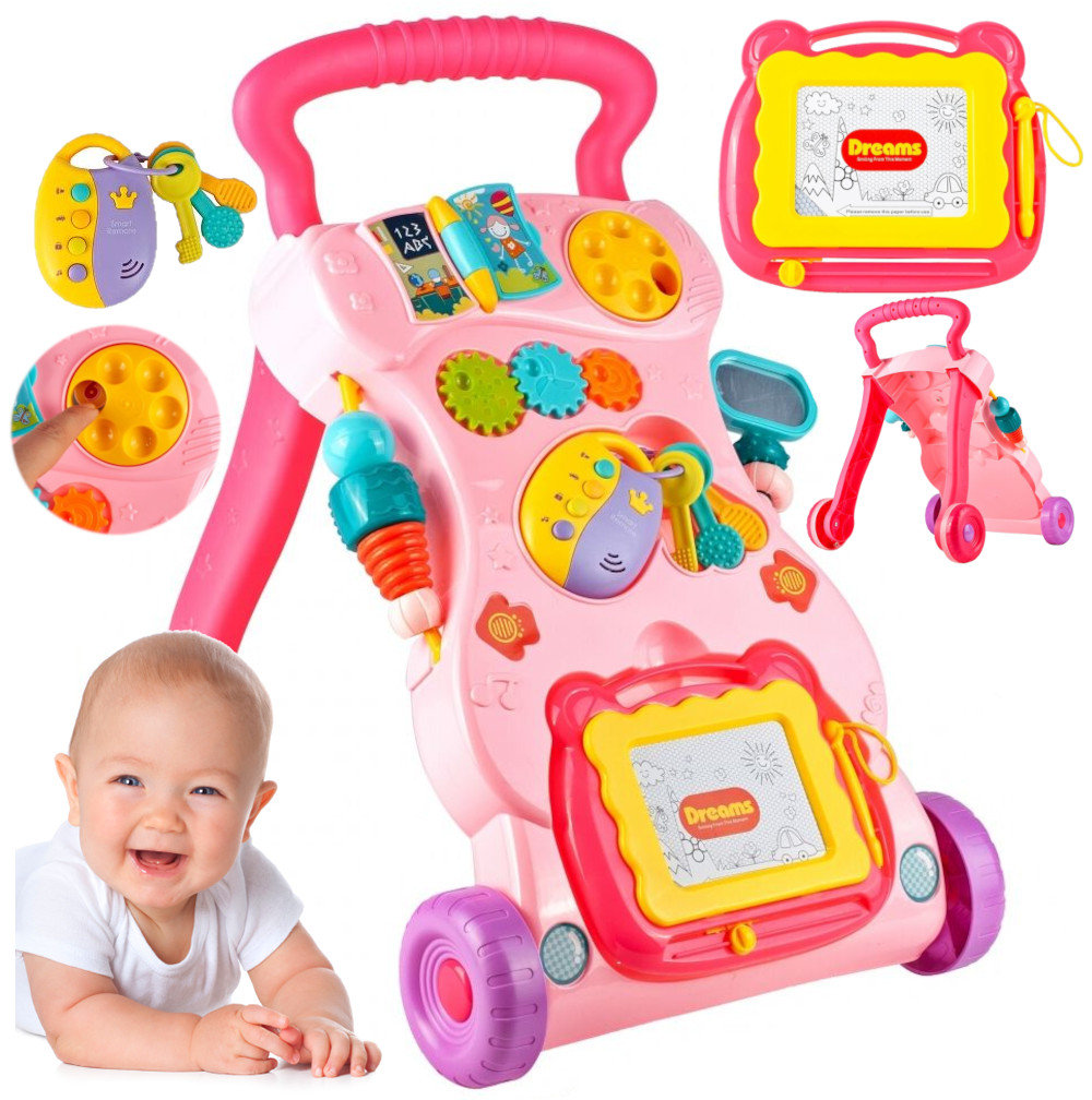 CHODZIK INTERAKTYWNY PCHACZ JEŹDZIK 3w1 ZNIKOPIS U595