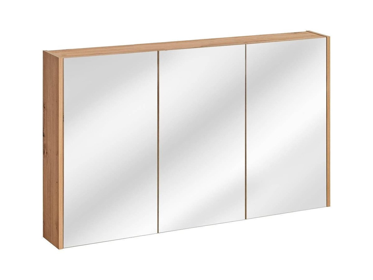 Comad Szafka łazienkowa MODUO MADERA GREY 843 120 cm dąb z lustrem wisząca MADERA-GREY-843