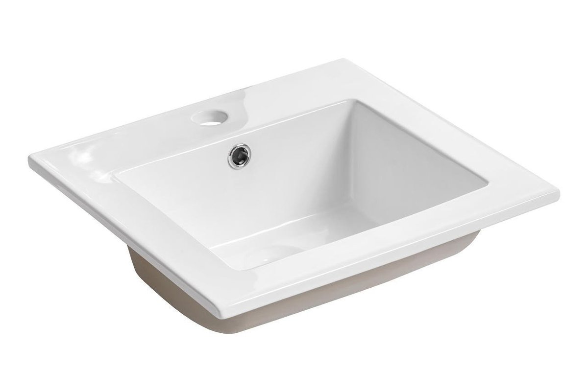 WASHBASIN washbasin Basin CFP 9048 szafka łazienkowa, ceramiczny, biały, 42 x 42 x 17 Basin CFP 9048