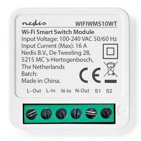 Przełącznik Nedis SmartLife, Wi-Fi, 3680 W (WIFIWMS10WT)