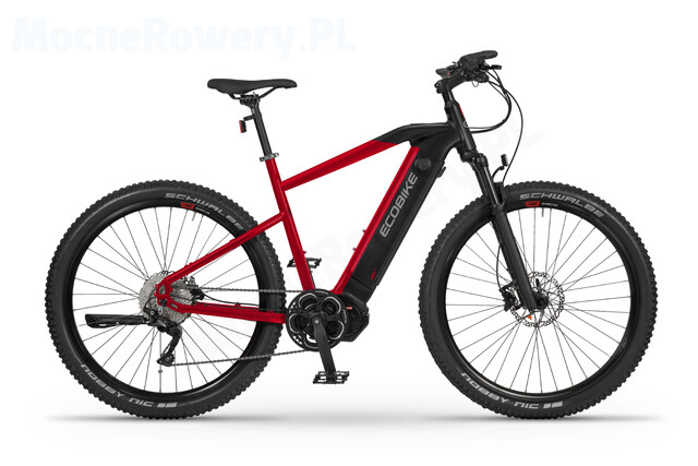 Ecobike RX500 29 cali Czarno-czerwony 2023