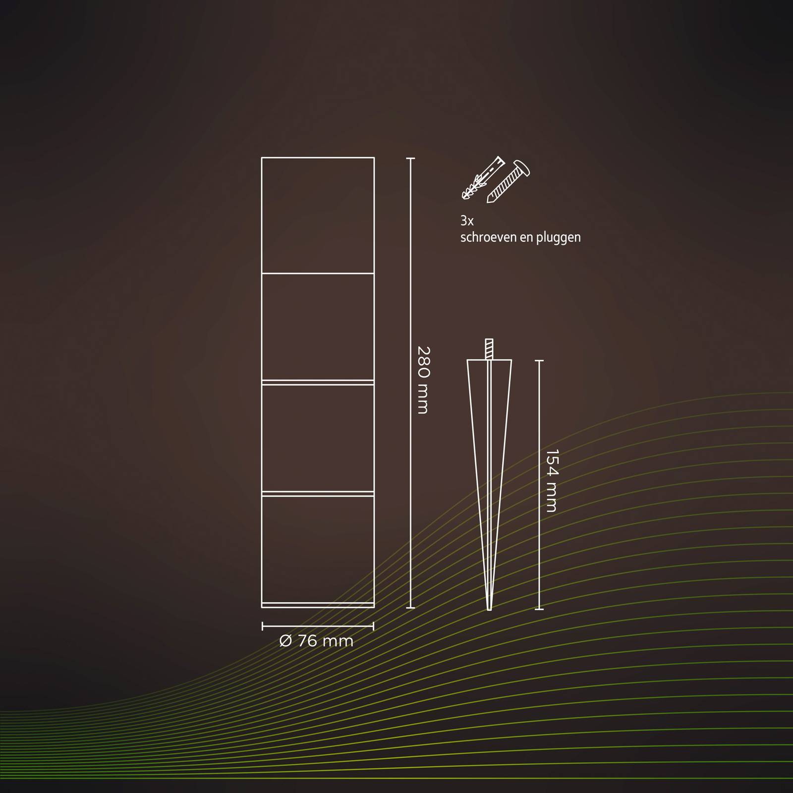 Calex Smart Outdoor Gardenpost słupek RGBW