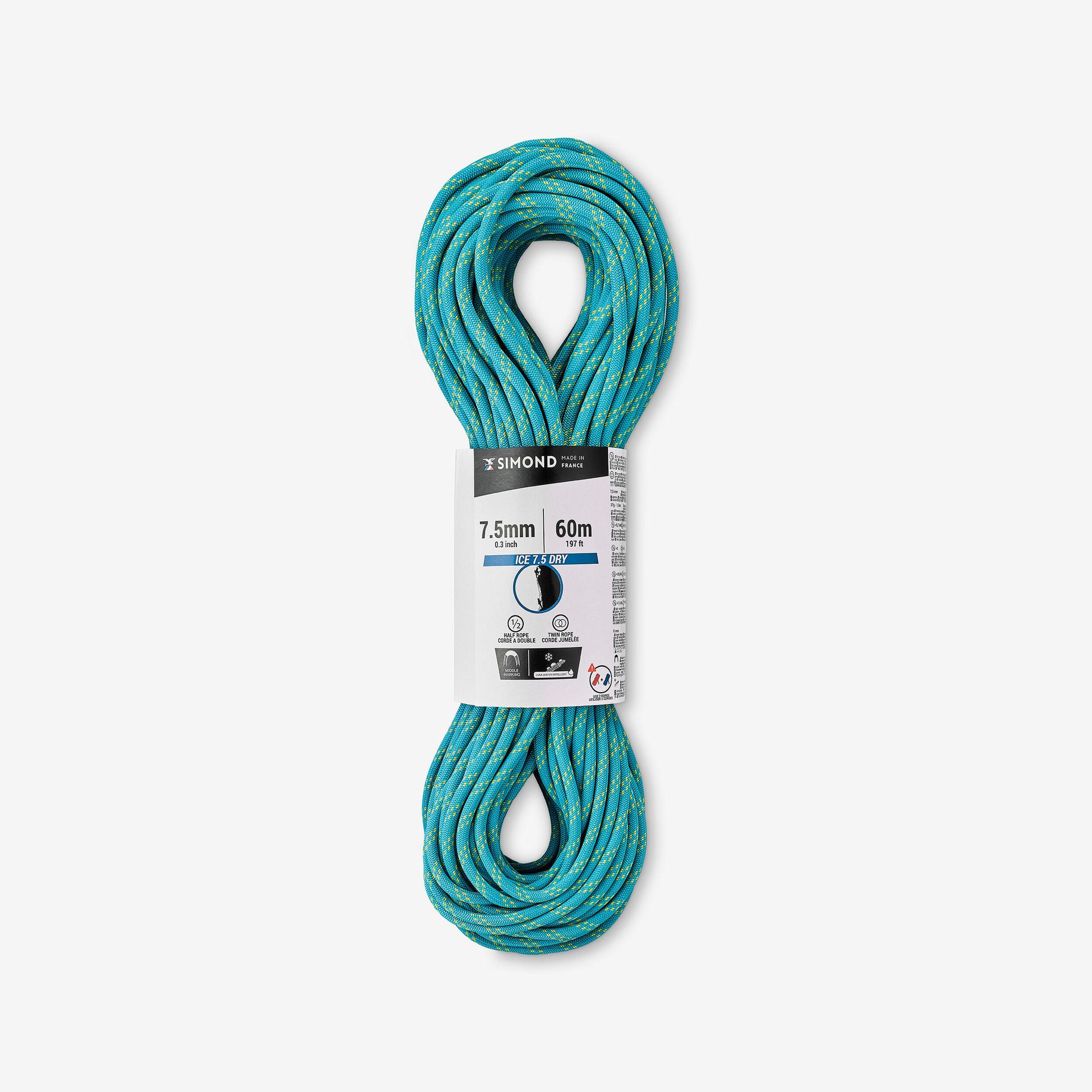 Lina połówkowa Rappel Ice 7,5 mm x 60 m