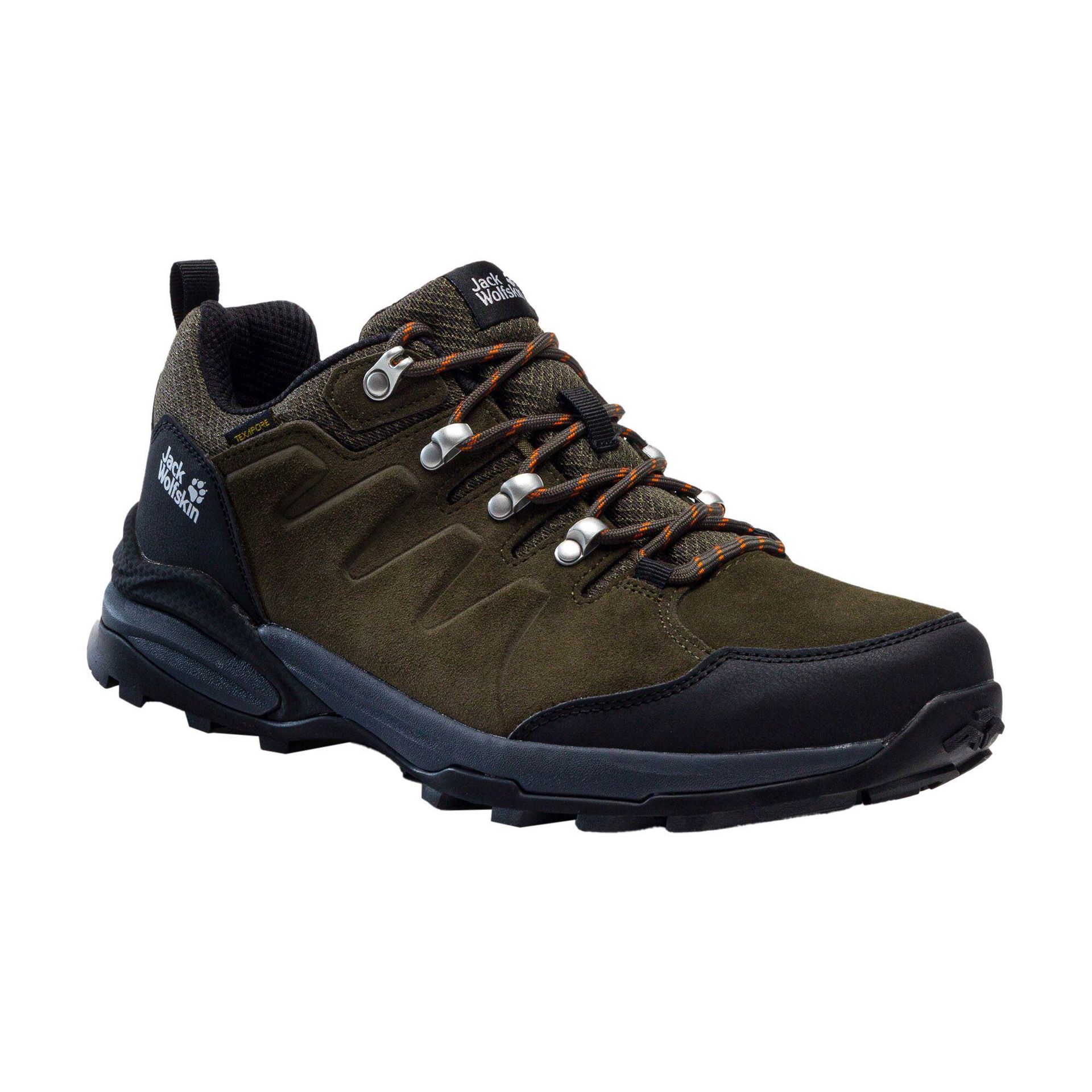 Jack Wolfskin Refugio Texapore Low Shoes Men, brązowy UK 12 | EU 47 2021 Buty turystyczne 4049851-4287120