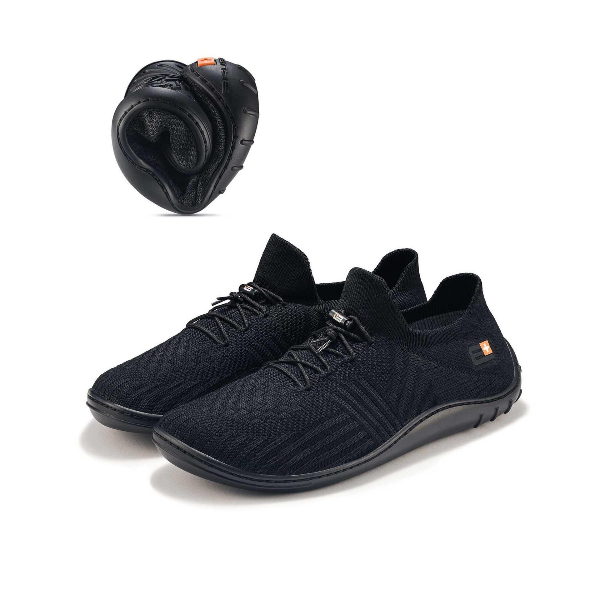 Buty sportowe męskie lekkie Brubeck Barefoot Merino czarne 46