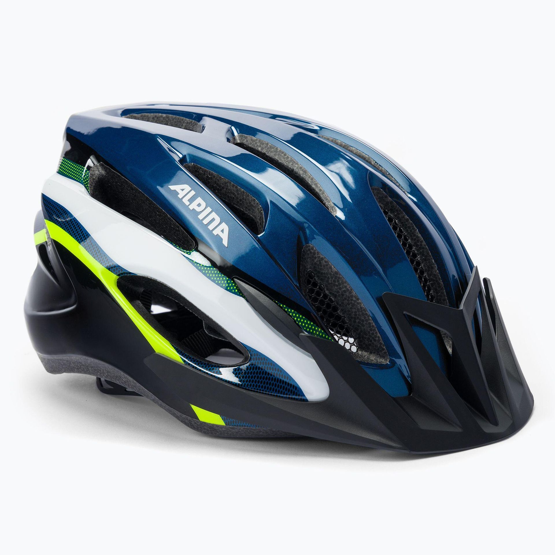 Alpina Kask rowerowy MTB17 ciemno niebieski-neonowy 58-61 A 9719 3 81