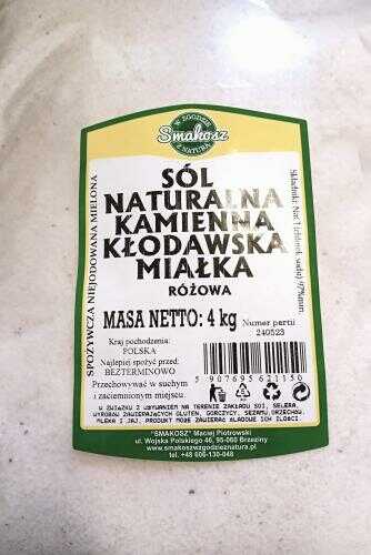 Sól kamienna naturalna MIAŁKA 4 kg Smakosz