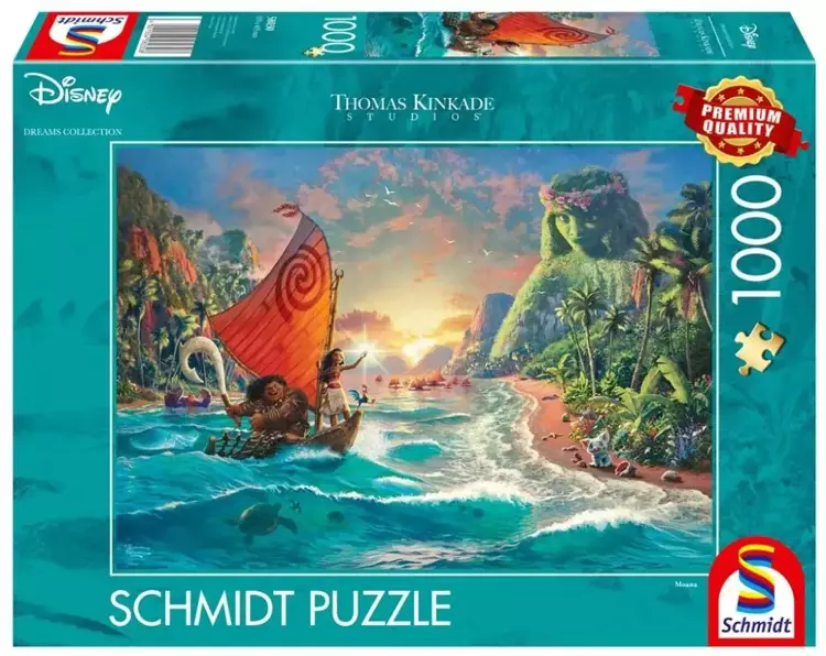 Puzzle 1000 Thomas Kinkade, Vaiana: Skarb oceanu - G3