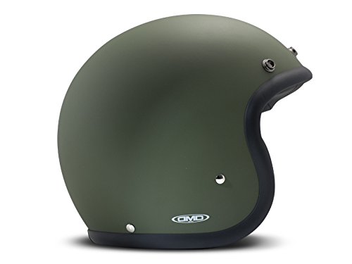DMD kask motocyklowy vintage, zielony, rozmiar XS