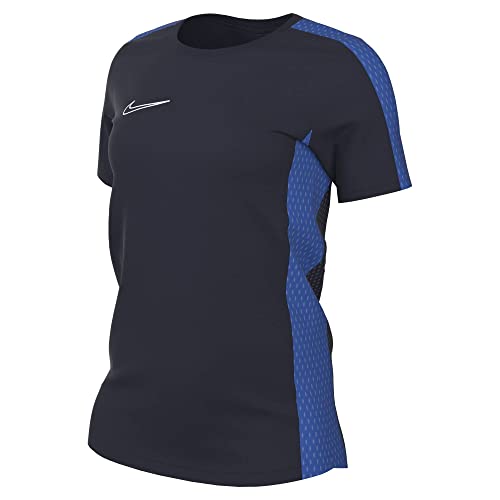 Nike Krótki rękaw Soccer Top W Nk Df Acd23 Top Ss, Obsydian/Royal Blue/White, DR1338-451, M