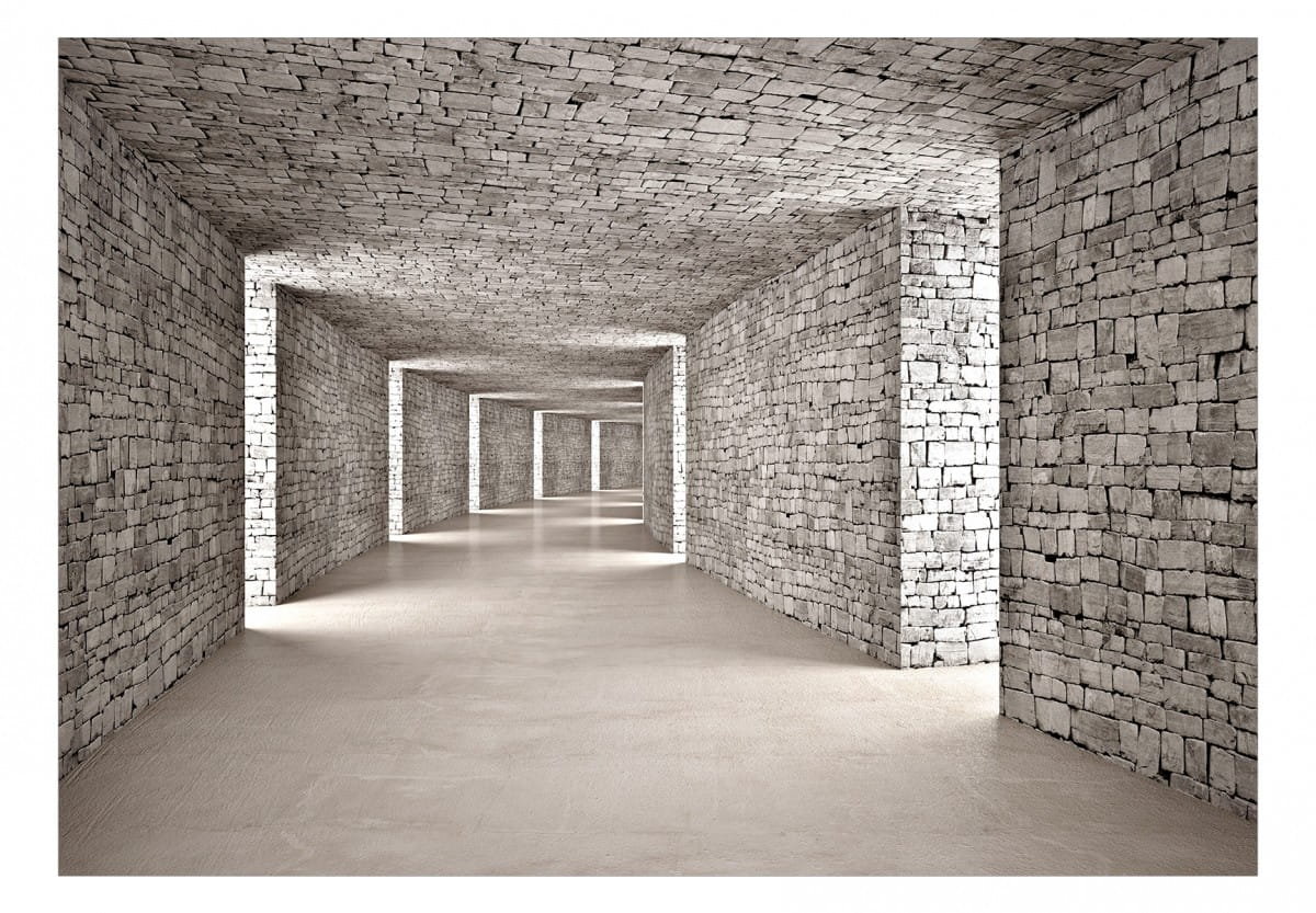 Zdjęcia - Tapeta Fototapeta - Tajemniczy tunel (rozmiar 100x70, wykończenie Standard)