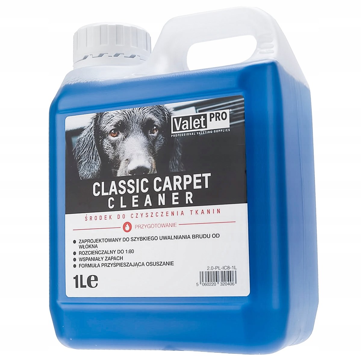 ValetPRO Classic Carpet Cleaner środek do czyszczenia dywanów i tapicerki 1liter IC8-1L