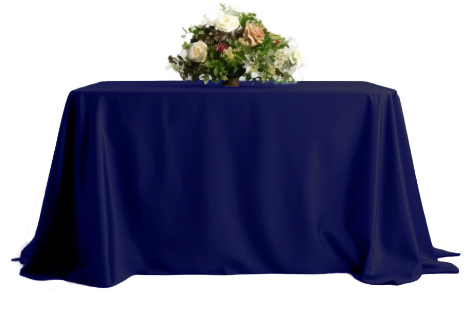 obrus stół 230x230cm wesele bankiet klasyczny obrus GRANATOWY stół 230x230cm
