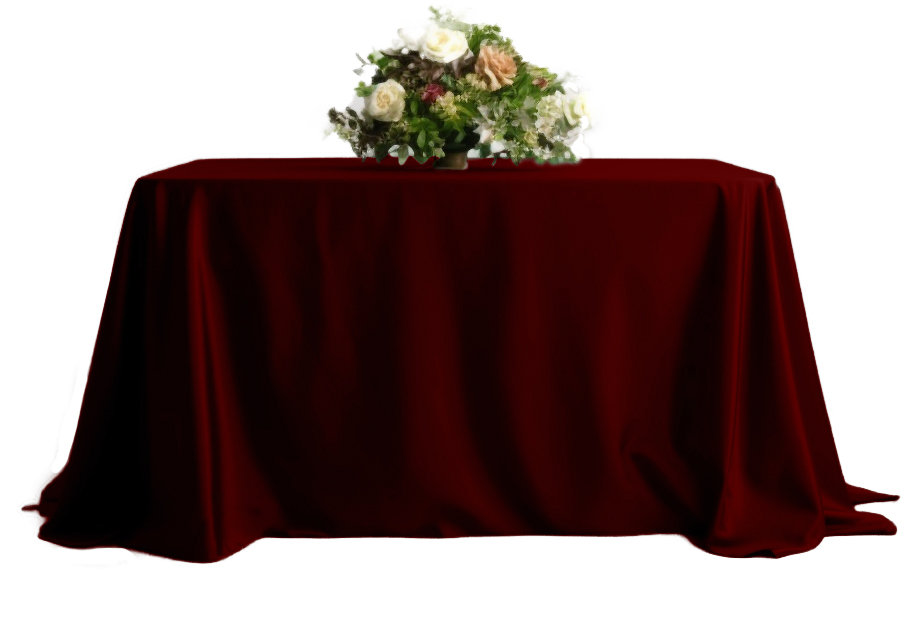 obrus stół 230x230cm wesele bankiet klasyczny obrus BORDOWY stół 230x230cm