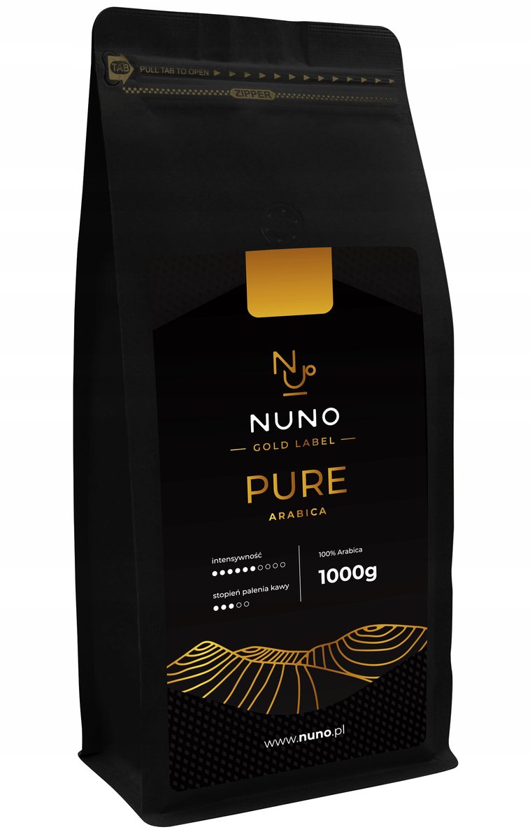 KAWA ZIARNISTA NUNO PURE ARABICA GOLD LABEL 1000G